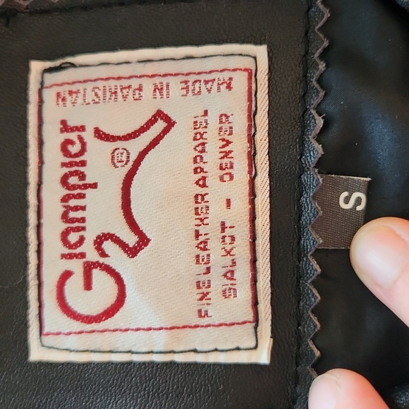 Glampier Women's S Leather Coat - Picture 7 of 7